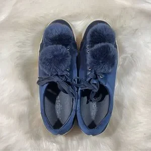 J Slides Shoes Jslides Nyc Cash Satin Faux Fur Sneaker Poshmark